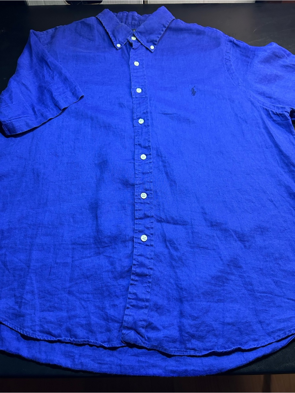 Polo Ralph Lauren Men’s XL Blue Classic Fit Short Sleeve Button Down